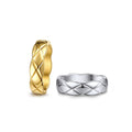 18K Gold Plated Stainless Steel Hypoallergenic Waterproof Tarnish Free Halo Classic Rings The Aura
