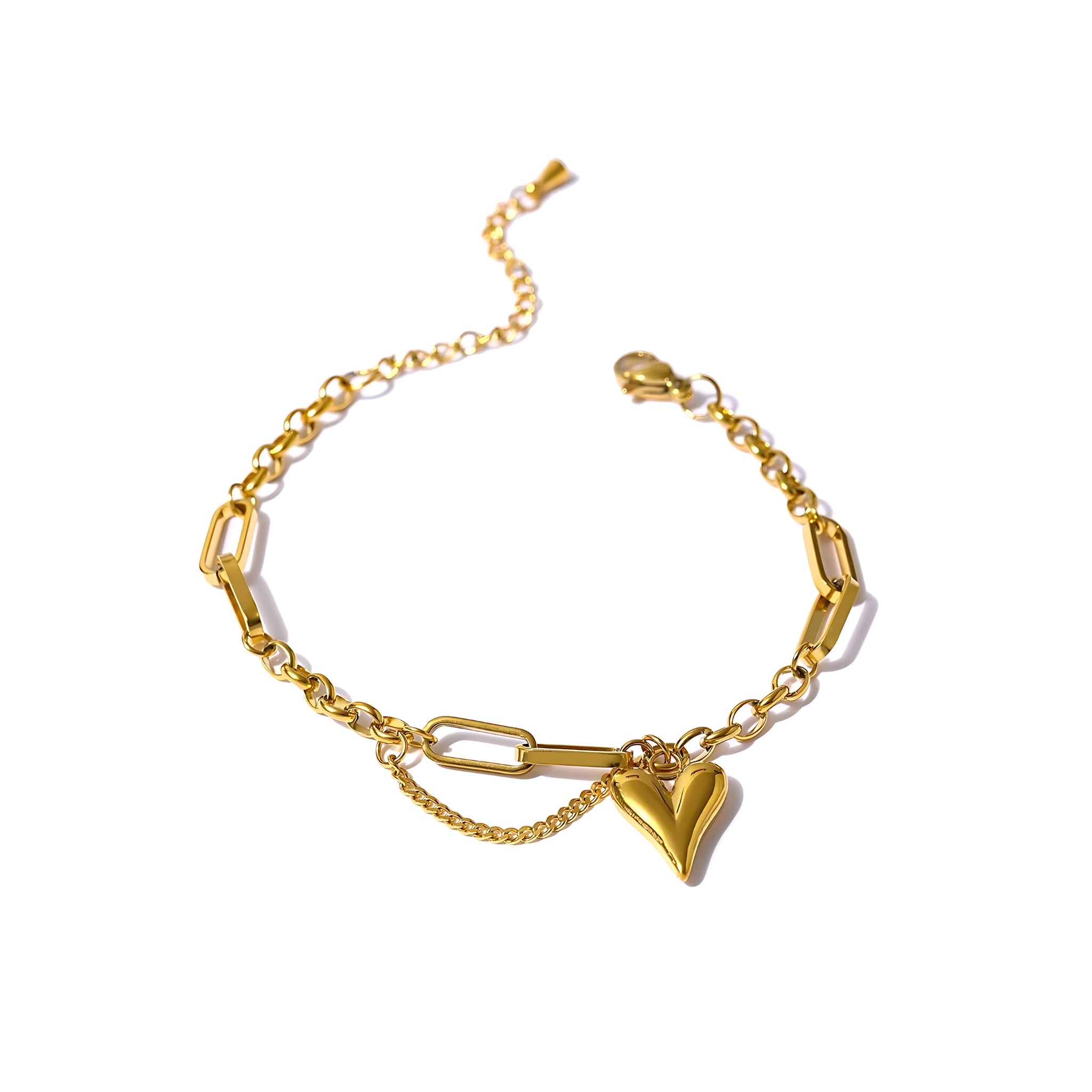 Heart Chain Bracelet