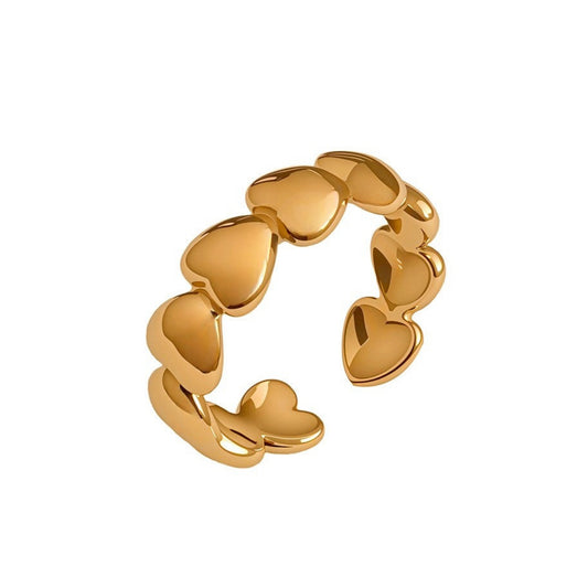 Heart Parade Adjustable Ring