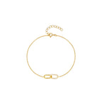 18K Gold Plated Sterling Silver Hypoallergenic Infinite Loop Bracelet The Aura