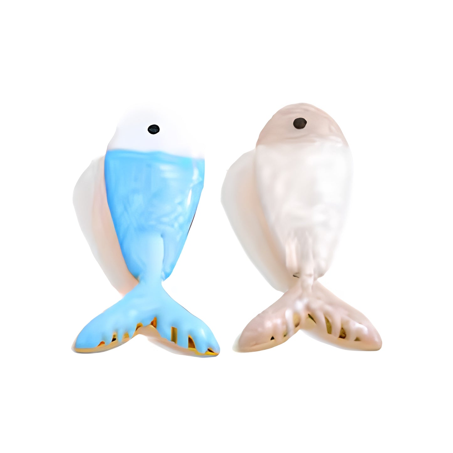 Kai Hand-Painted Fish Stud Earrings