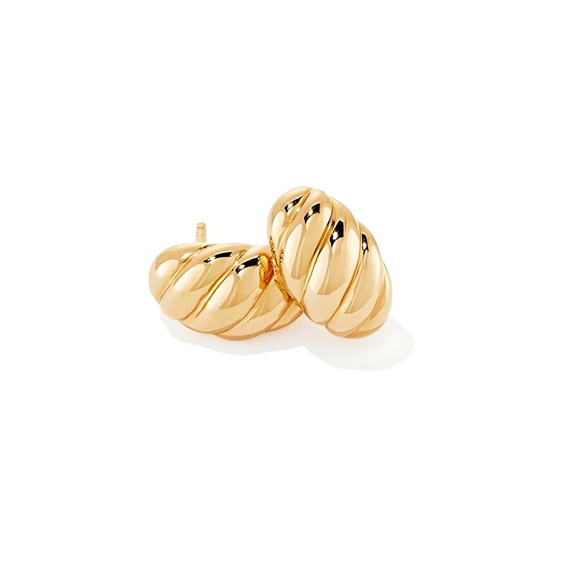 18K Gold Plated Stainless Steel Hypoallergenic Waterproof Tarnish Free Waterproof Sweatproof No-Fade Leaflet Stud Earrings The Aura