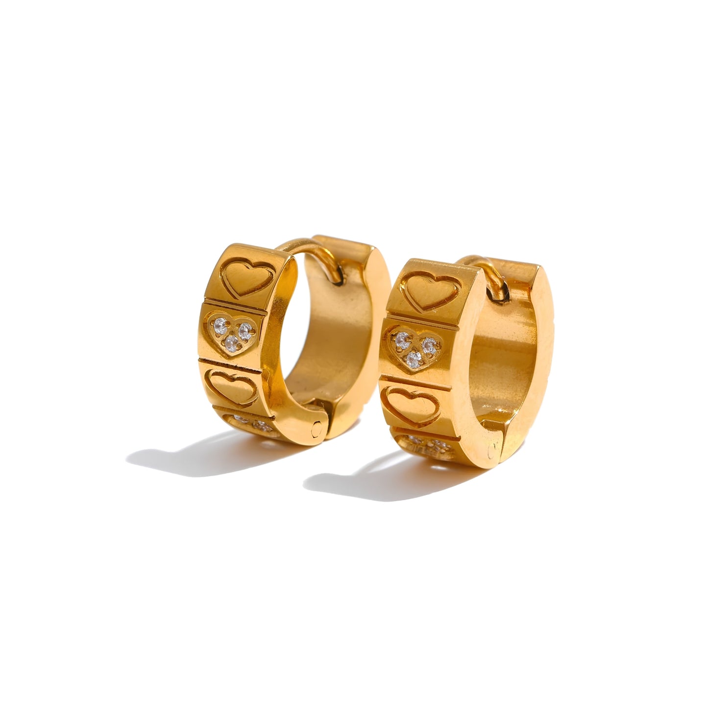 Love Fiercely Huggie Earrings