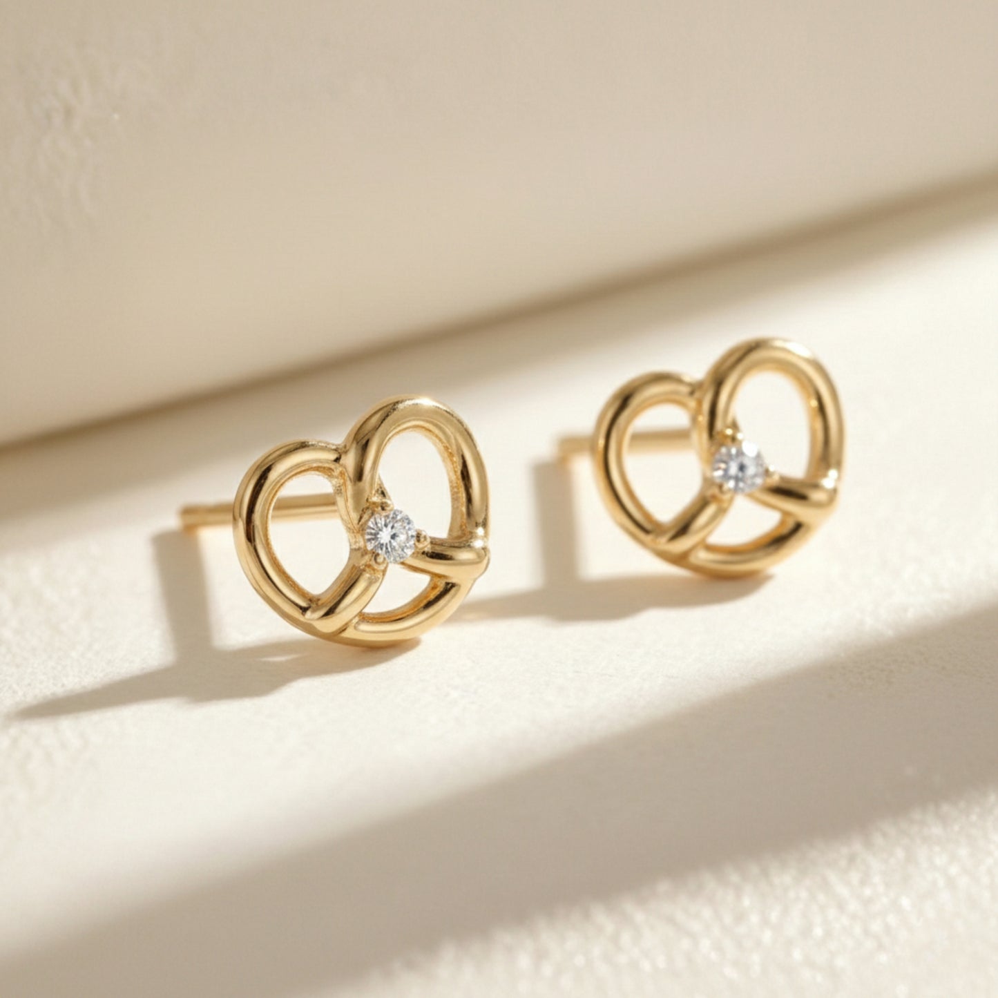 Love Pretzel Stud Earrings