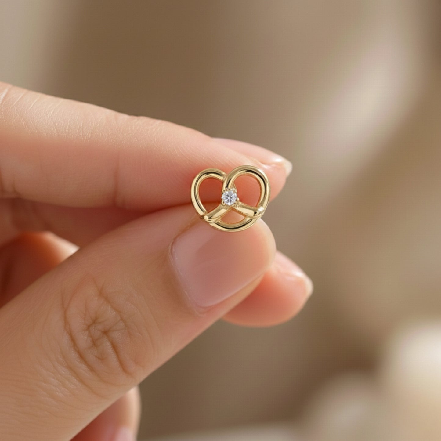 Love Pretzel Stud Earrings