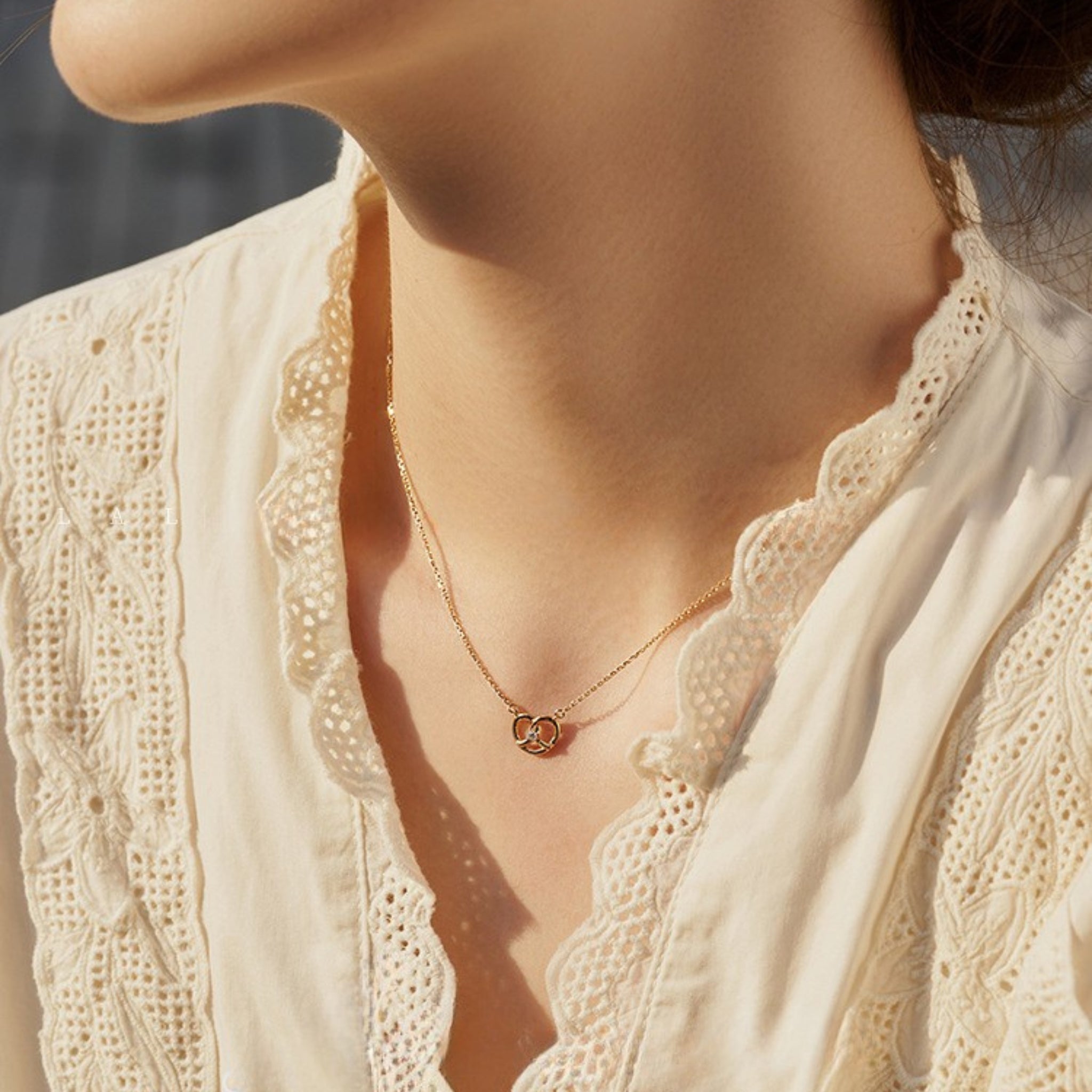 Love Pretzel Necklace