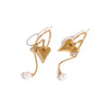 18K Gold Plated Stainless Steel Hypoallergenic Waterproof Tarnish Free Lovecharm Drop Earrings The Aura