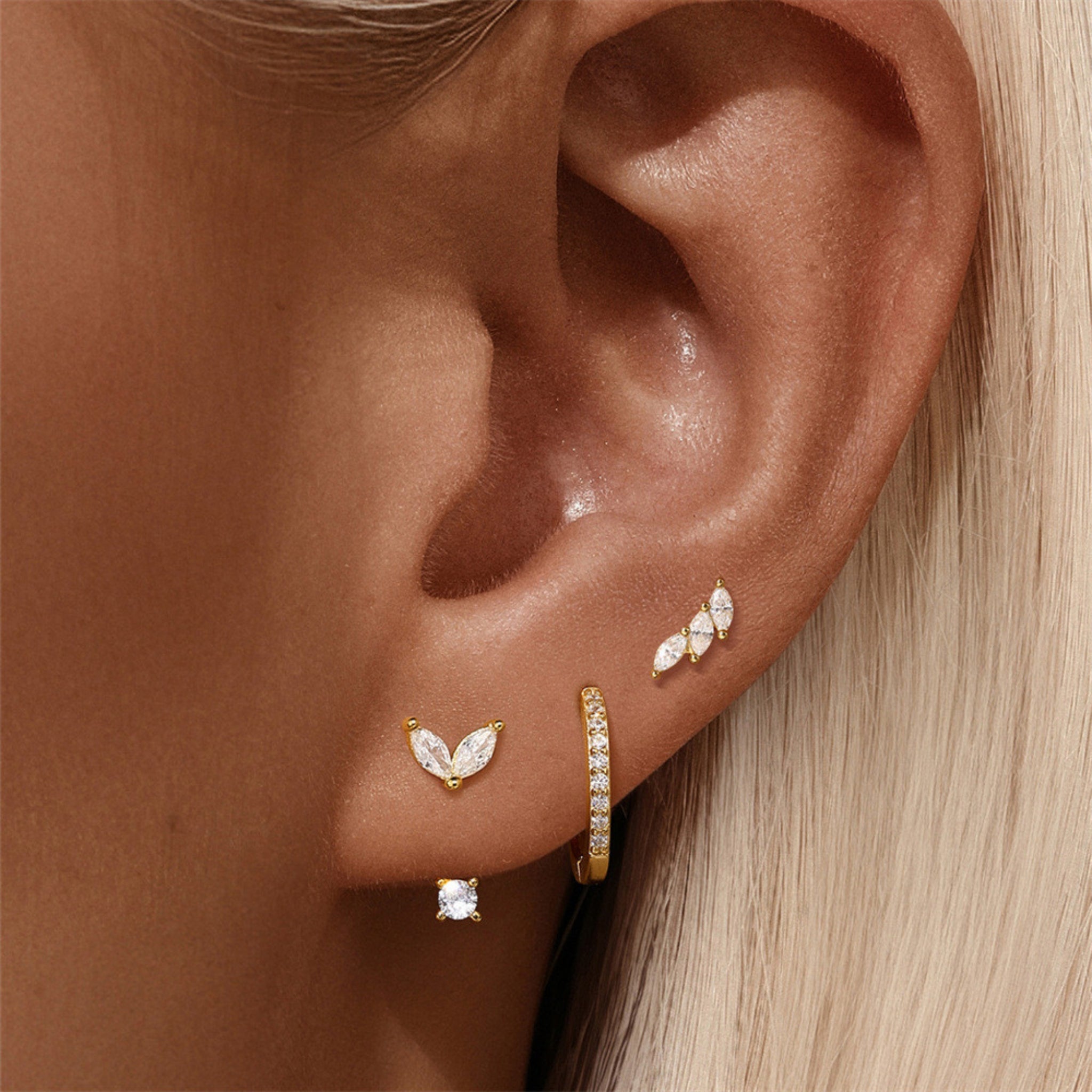 Marquise Earring Bundle - Set of 3