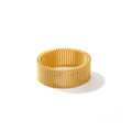 18K Gold Plated Stainless Steel Hypoallergenic Waterproof Tarnish Free Waterproof Sweatproof No-Fade Mesh Ring The Aura