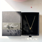 Hypoallergenic 18K Gold Plated Sterling Silver Mini Alphabet Necklaces The Aura