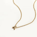Hypoallergenic 18K Gold Plated Sterling Silver Mini Alphabet Necklaces The Aura