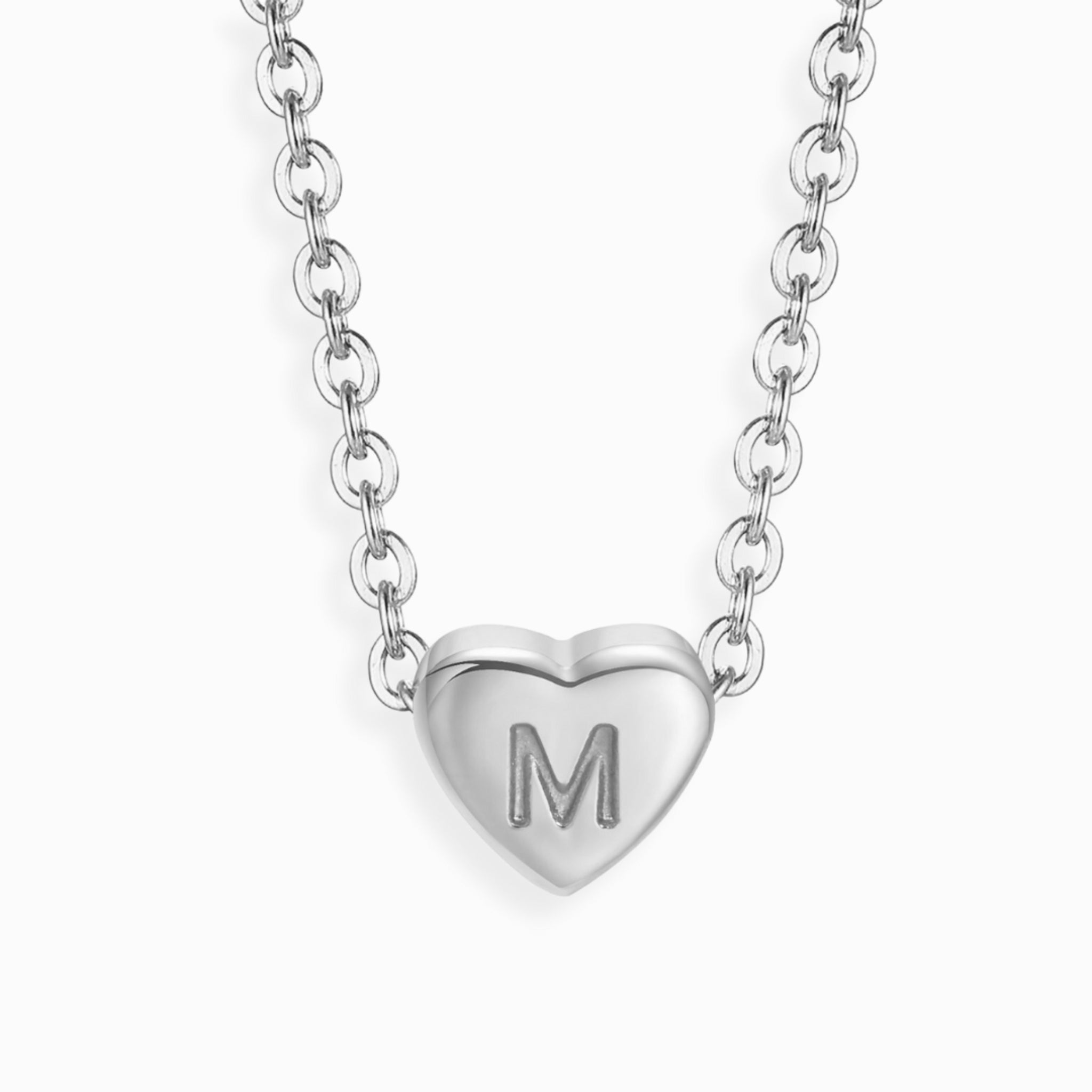 Mini Heart Alphabet Necklaces