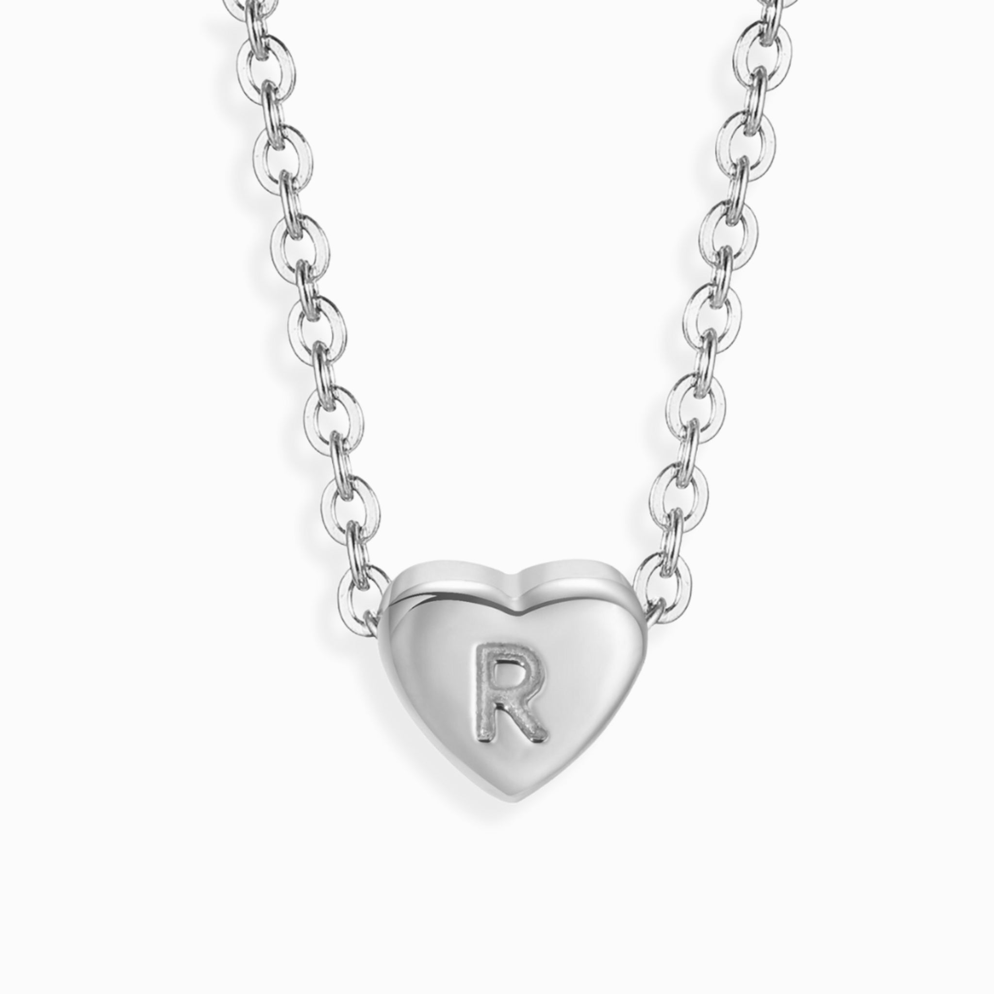 Mini Heart Alphabet Necklaces