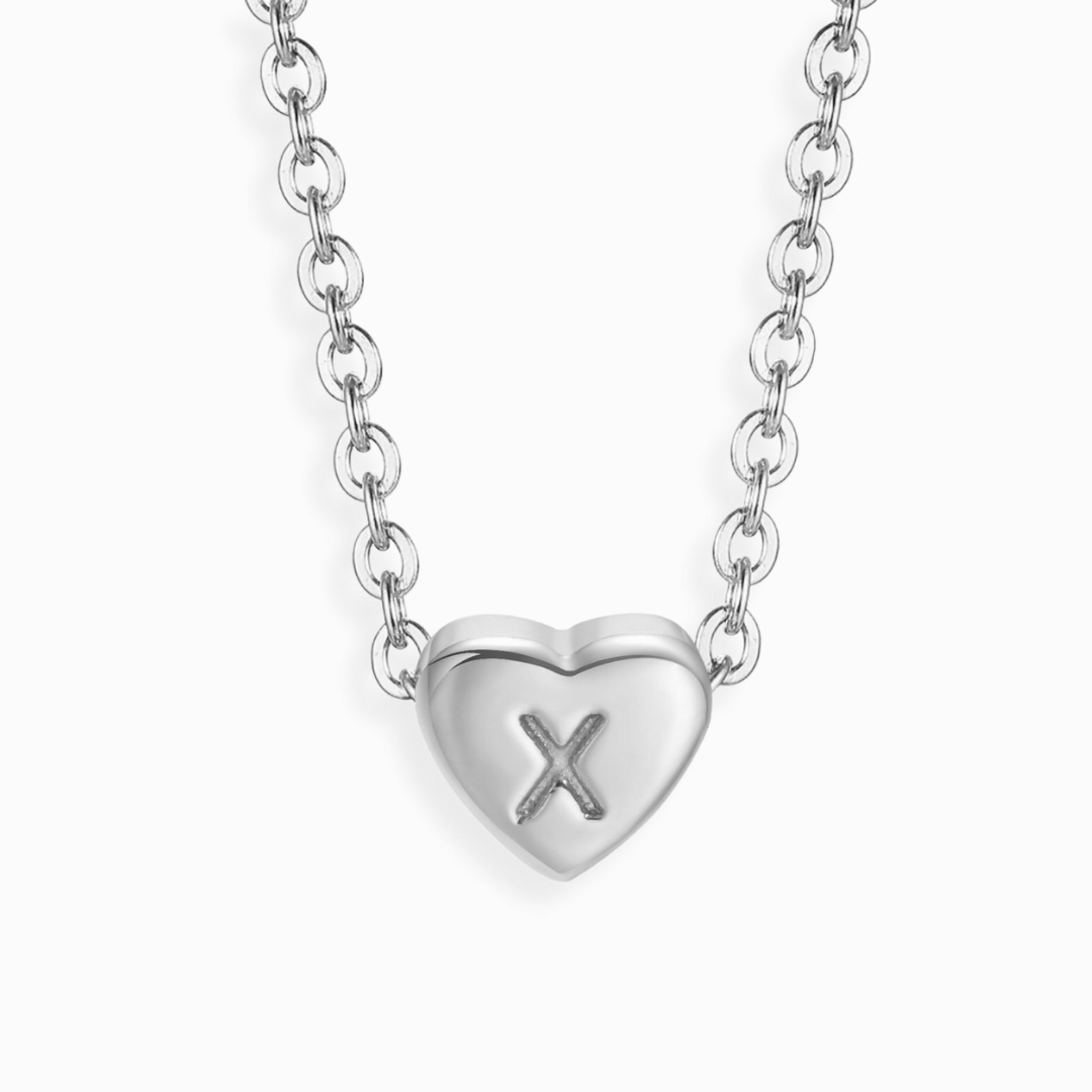Mini Heart Alphabet Necklaces
