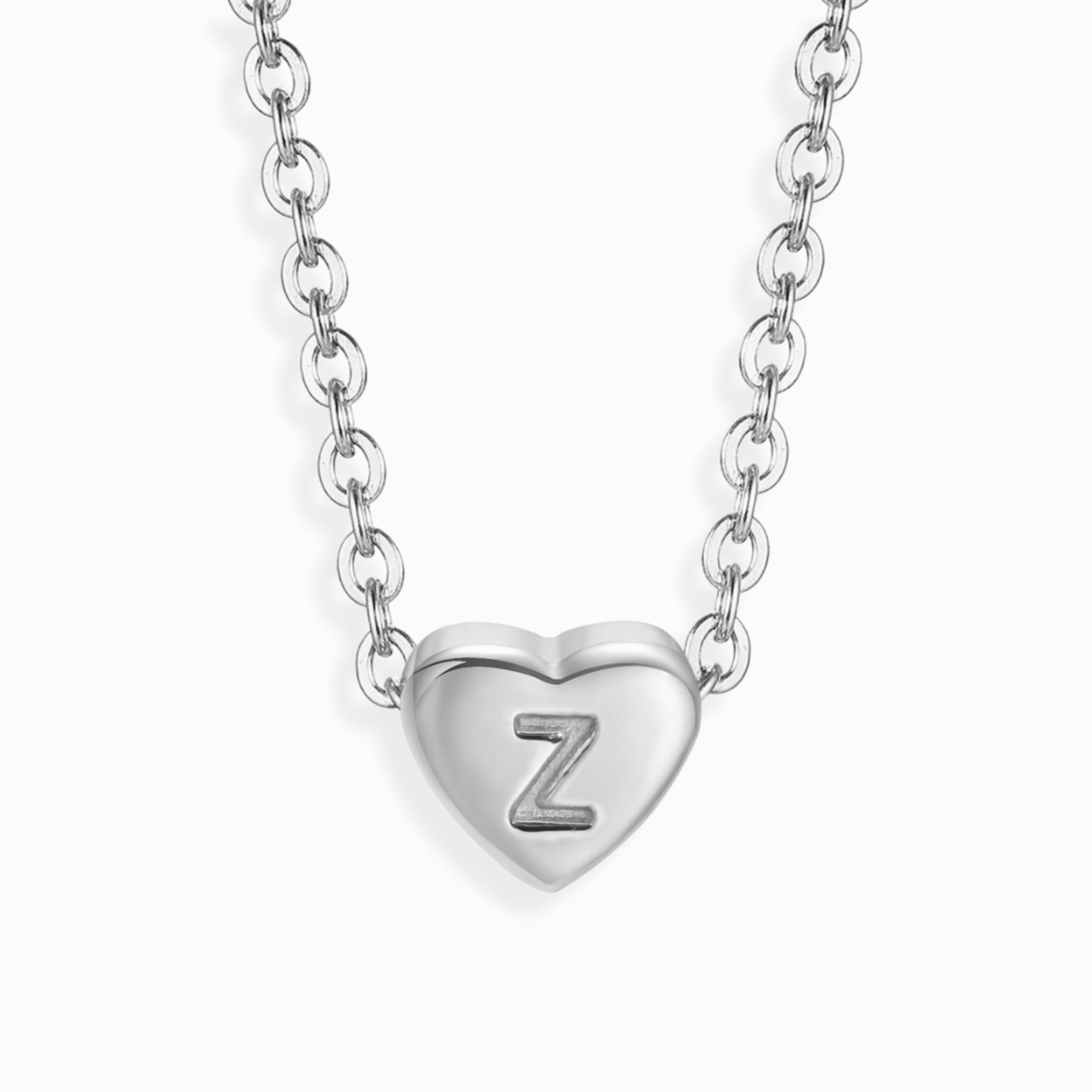 Mini Heart Alphabet Necklaces