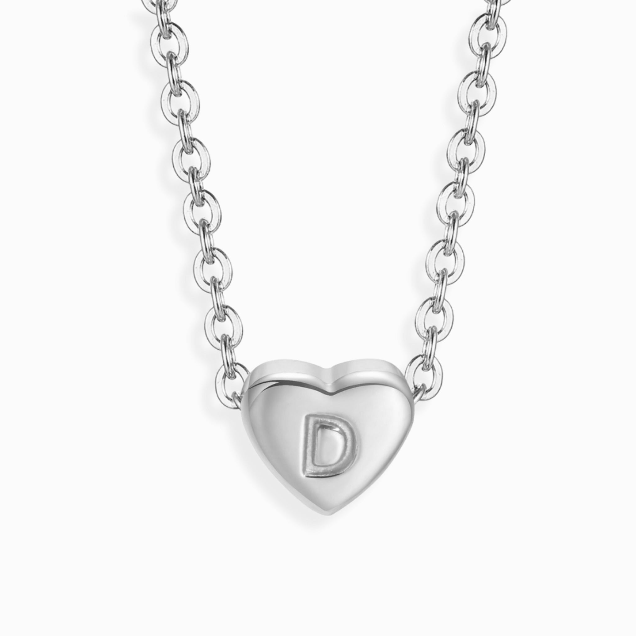 Mini Heart Alphabet Necklaces