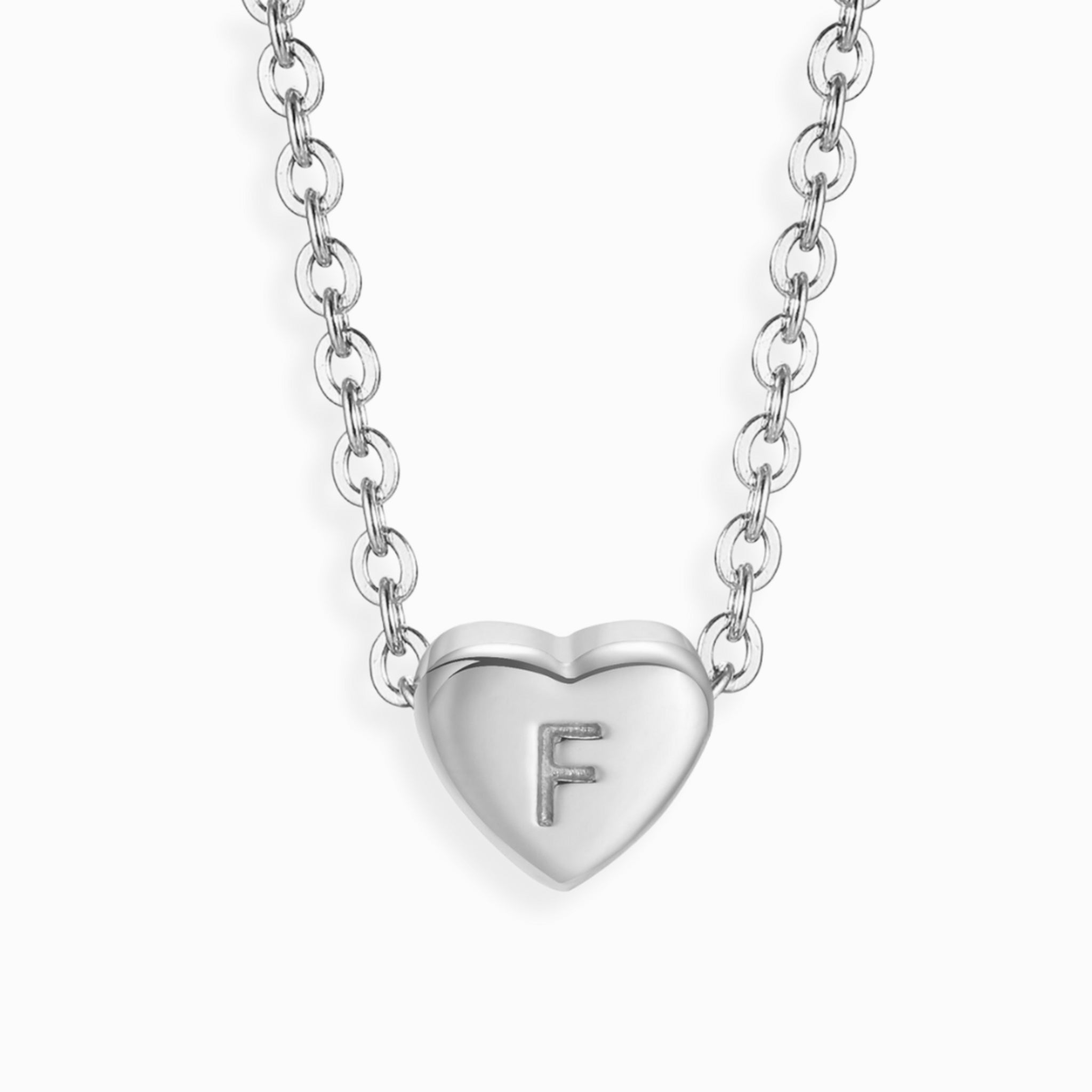Mini Heart Alphabet Necklaces