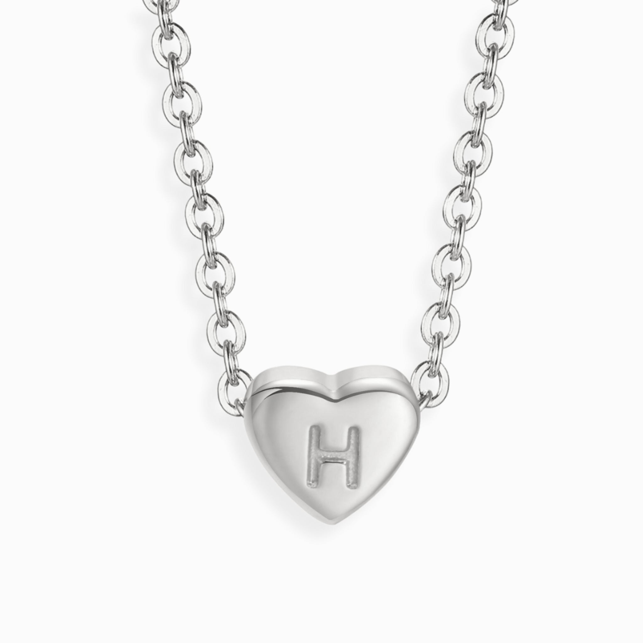 Mini Heart Alphabet Necklaces