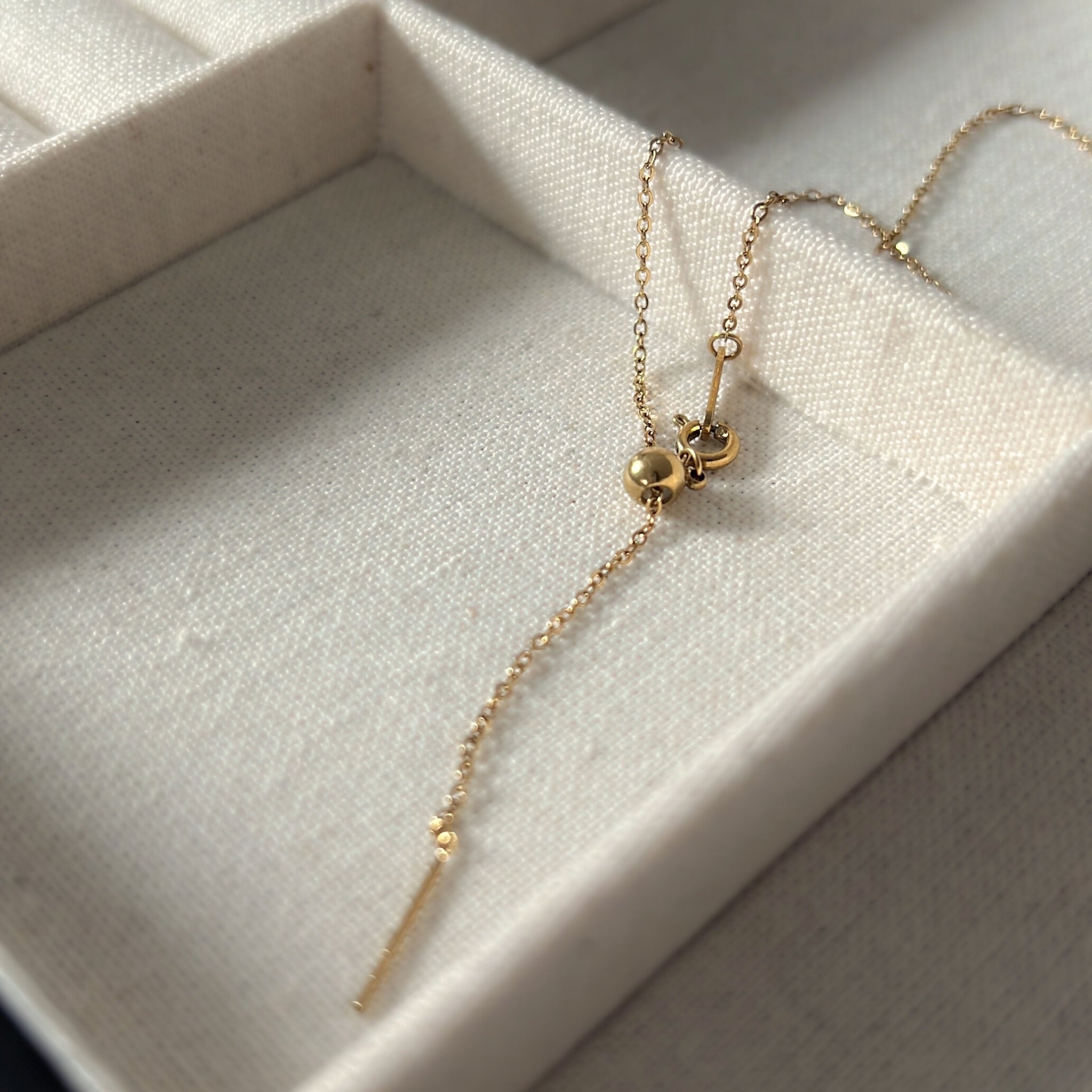 18K Gold Plated Stainless Steel Hypoallergenic Waterproof Tarnish Free Waterproof Sweatproof No-Fade Mini Round Alphabet Necklace The Aura