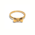 18K Gold Plated Stainless Steel Hypoallergenic Waterproof Tarnish Free Waterproof Sweatproof No-Fade Minnie Bow Ring The Aura