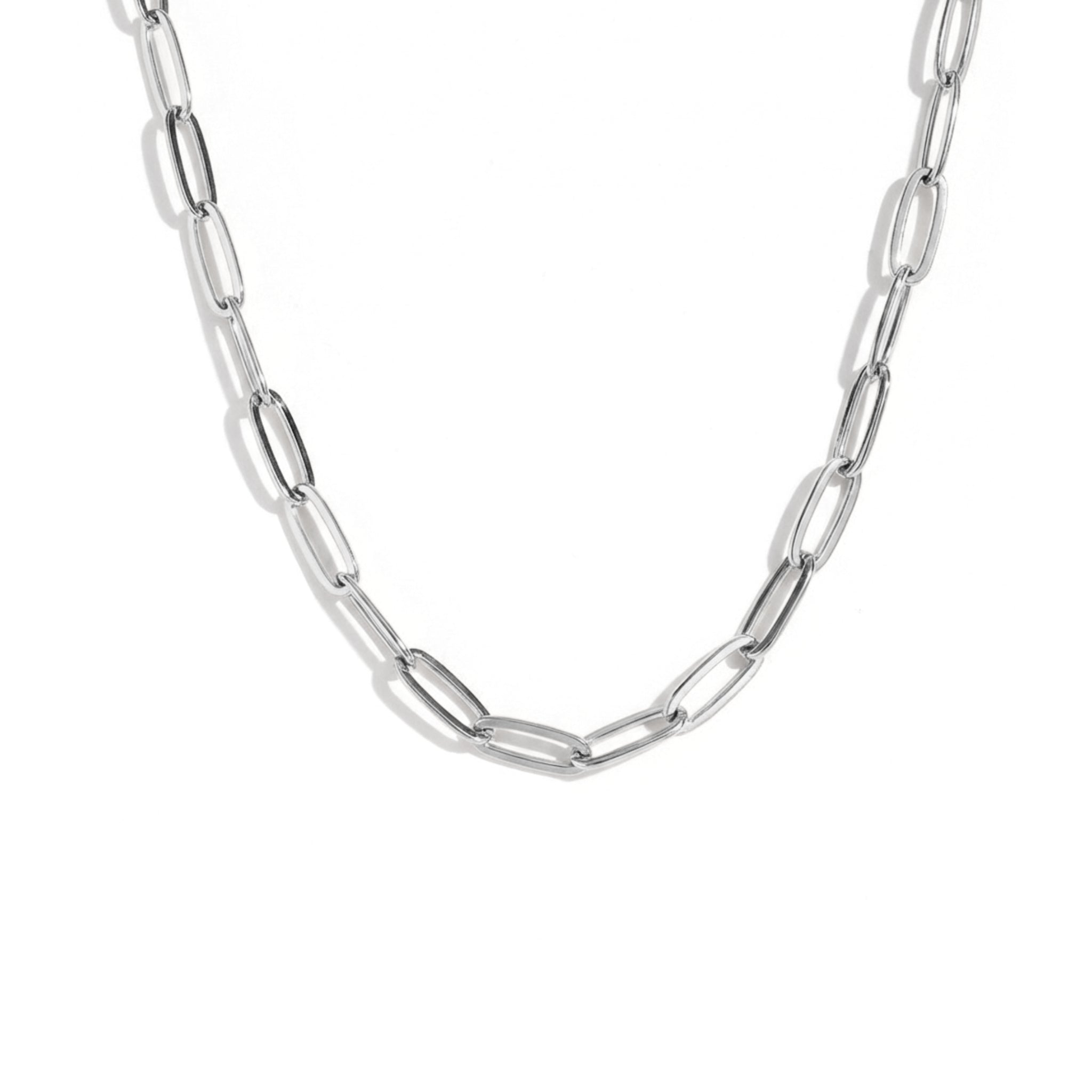 Oblong Link Chain Necklace
