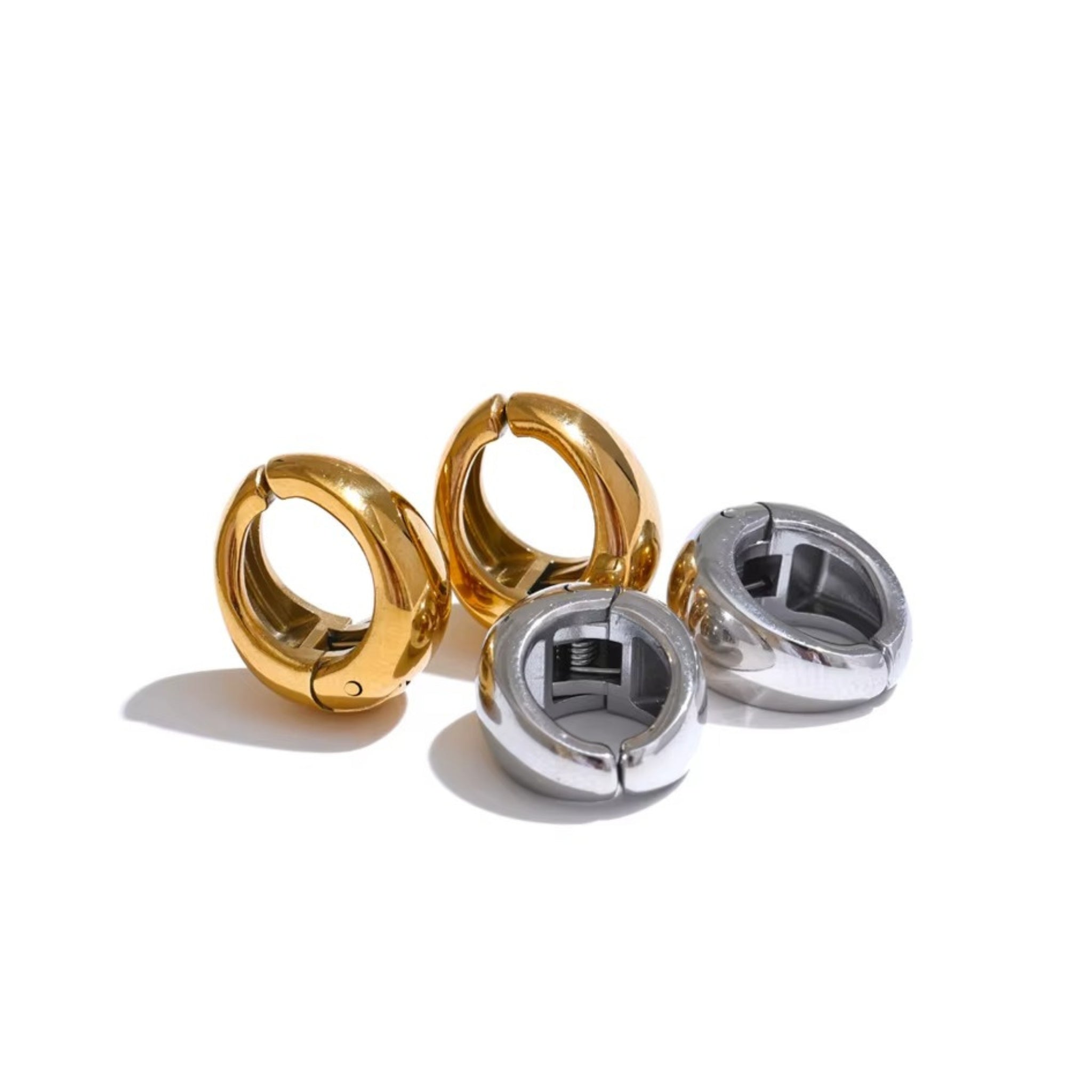 Orb Huggie Earrings