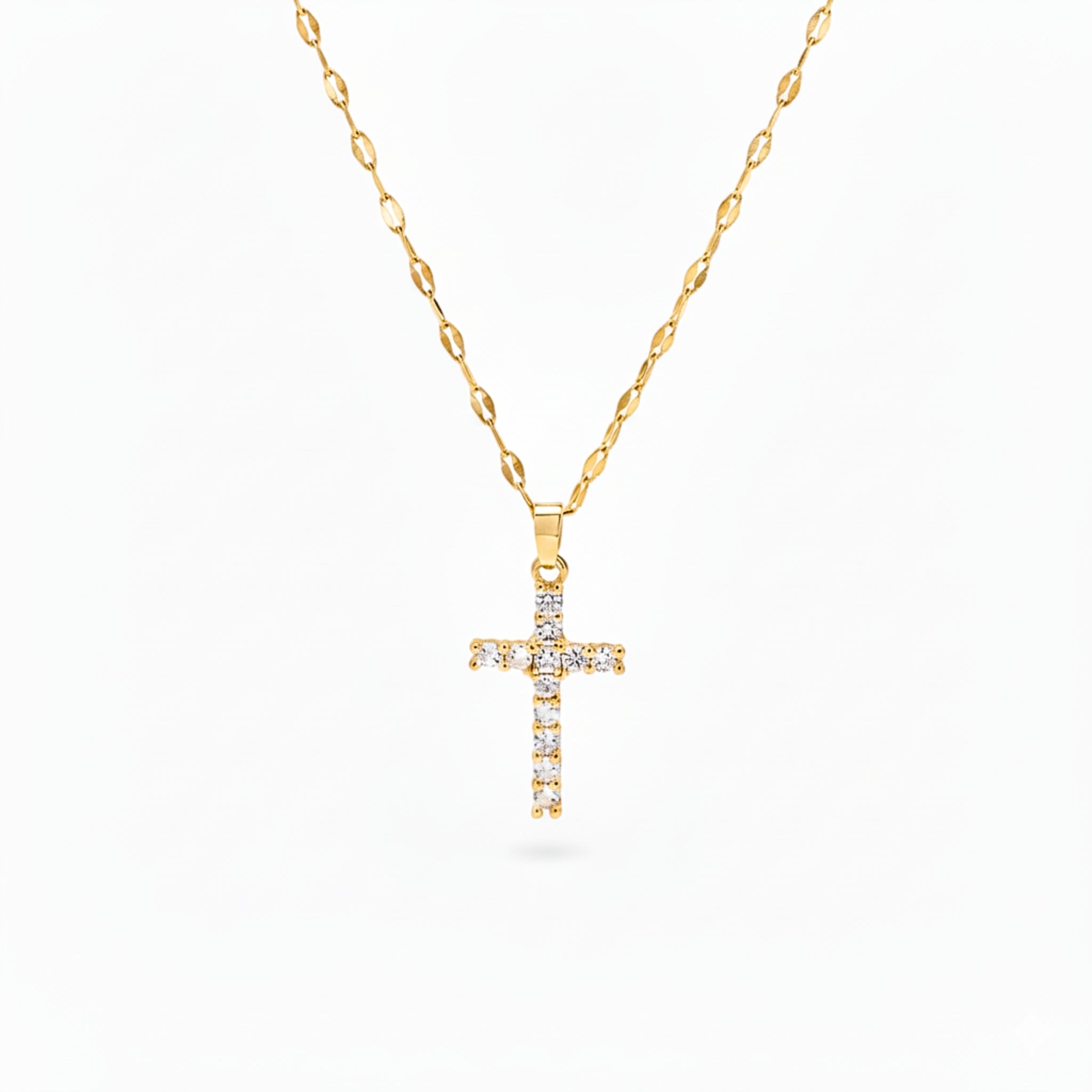 Pavé Cross Necklace