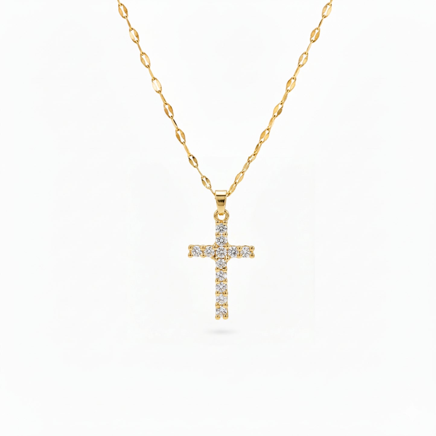 Pavé Cross Necklace