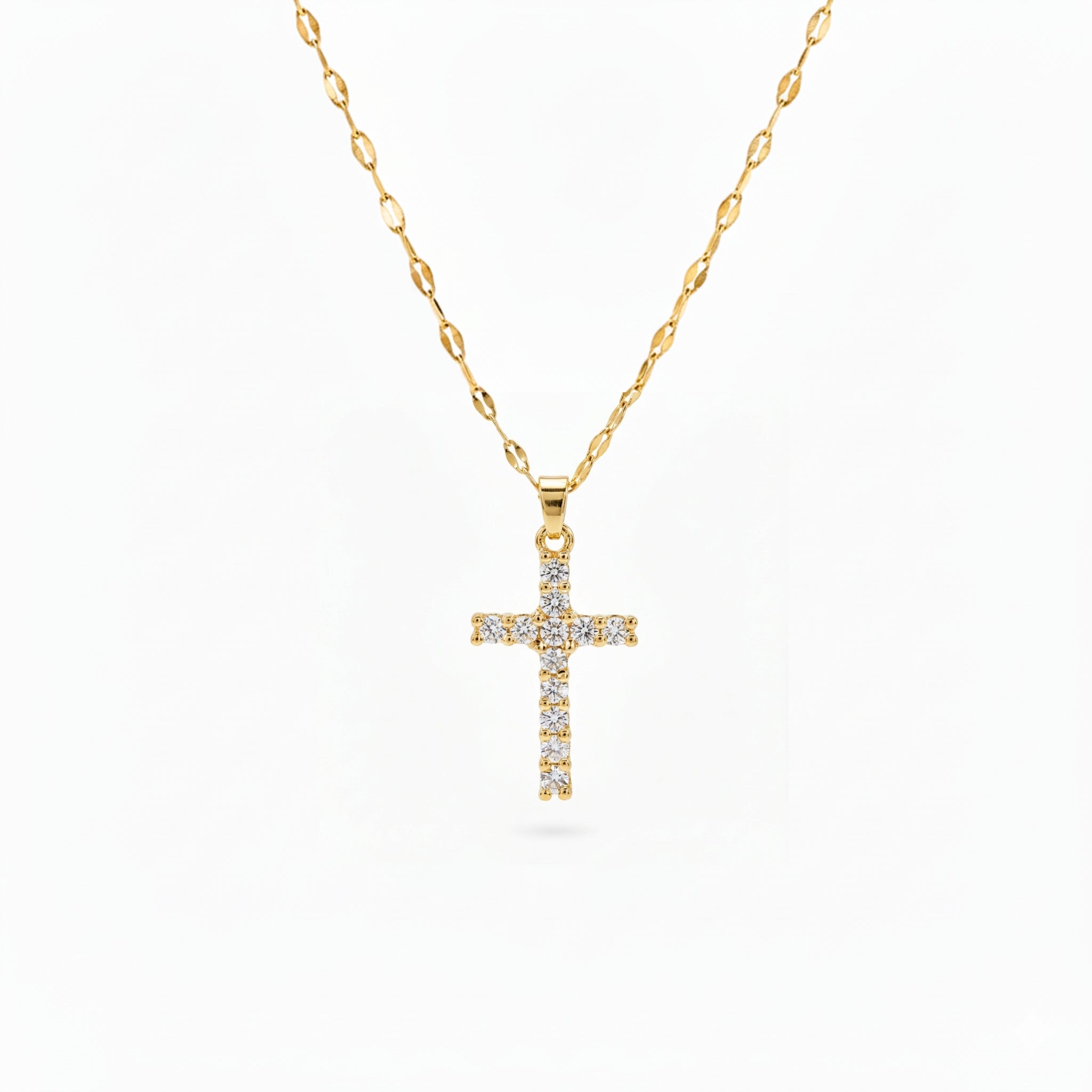Pavé Cross Necklace