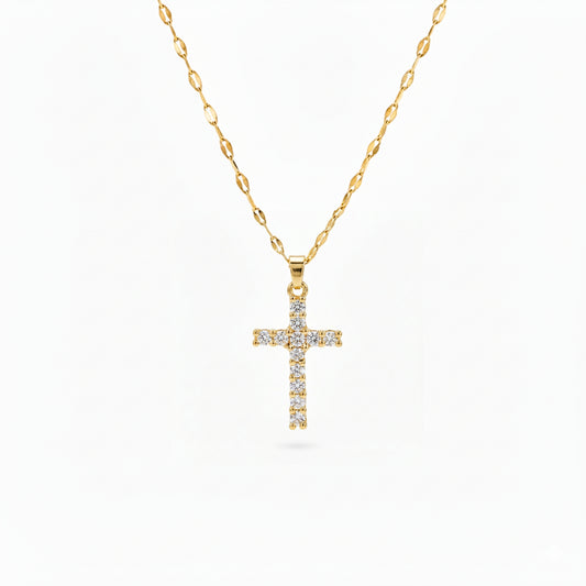 Pavé Cross Necklace