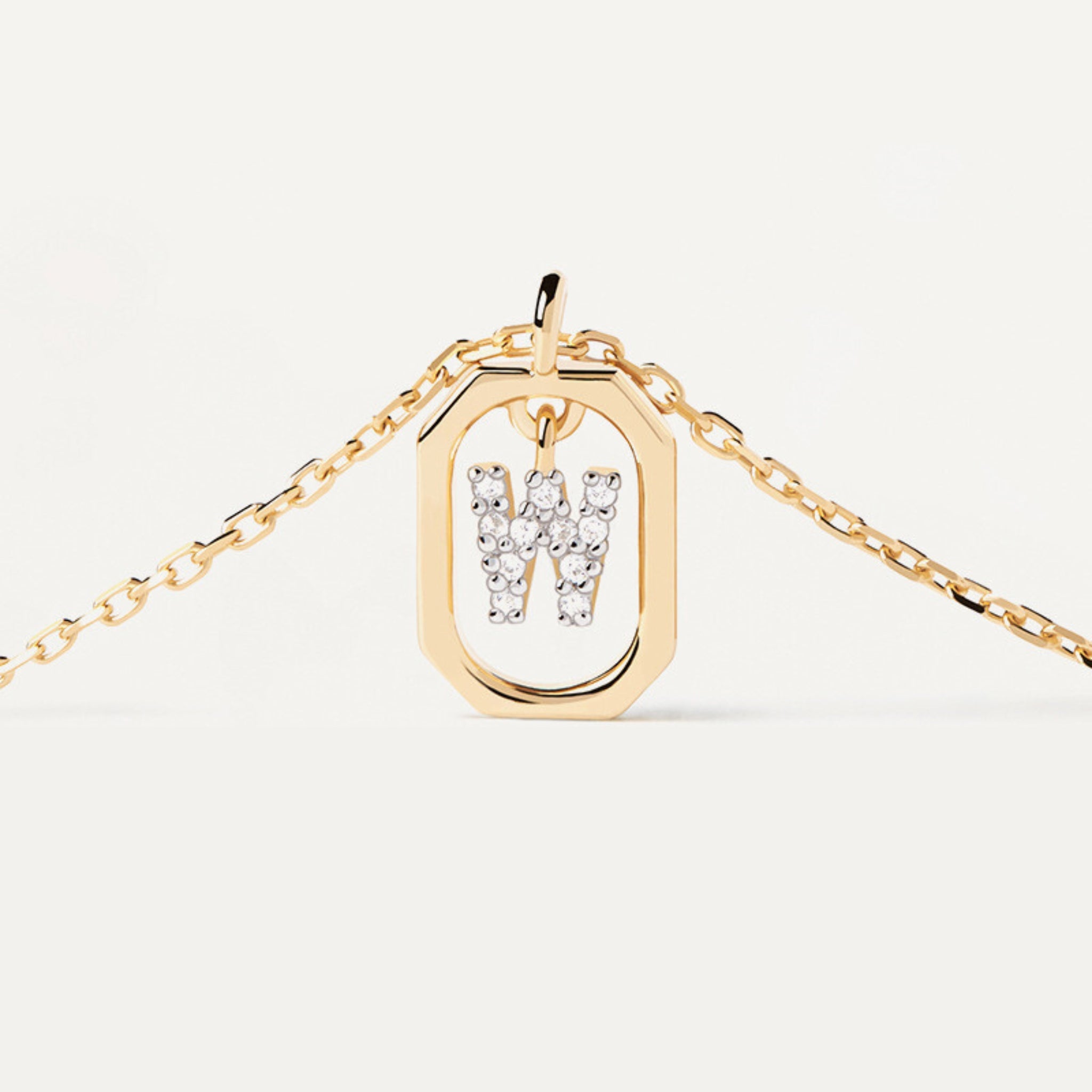 18K Gold Plated Sterling Silver Hypoallergenic Waterproof Sweatproof No-Fade Petite Alphabet Necklace The Aura