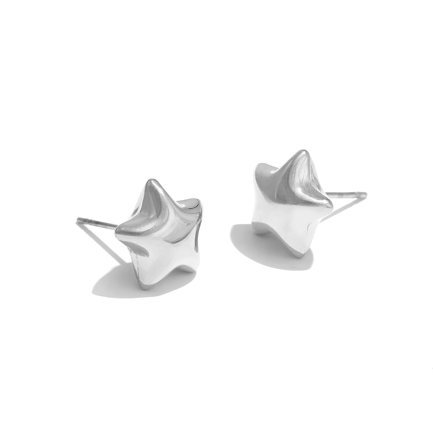 Puffy Star Stud Earrings