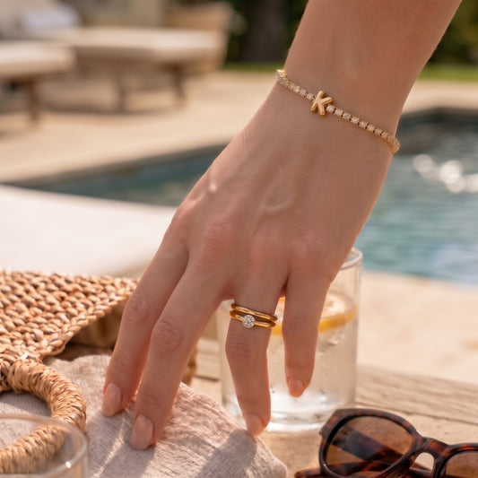 Shine On Alphabet Bracelet