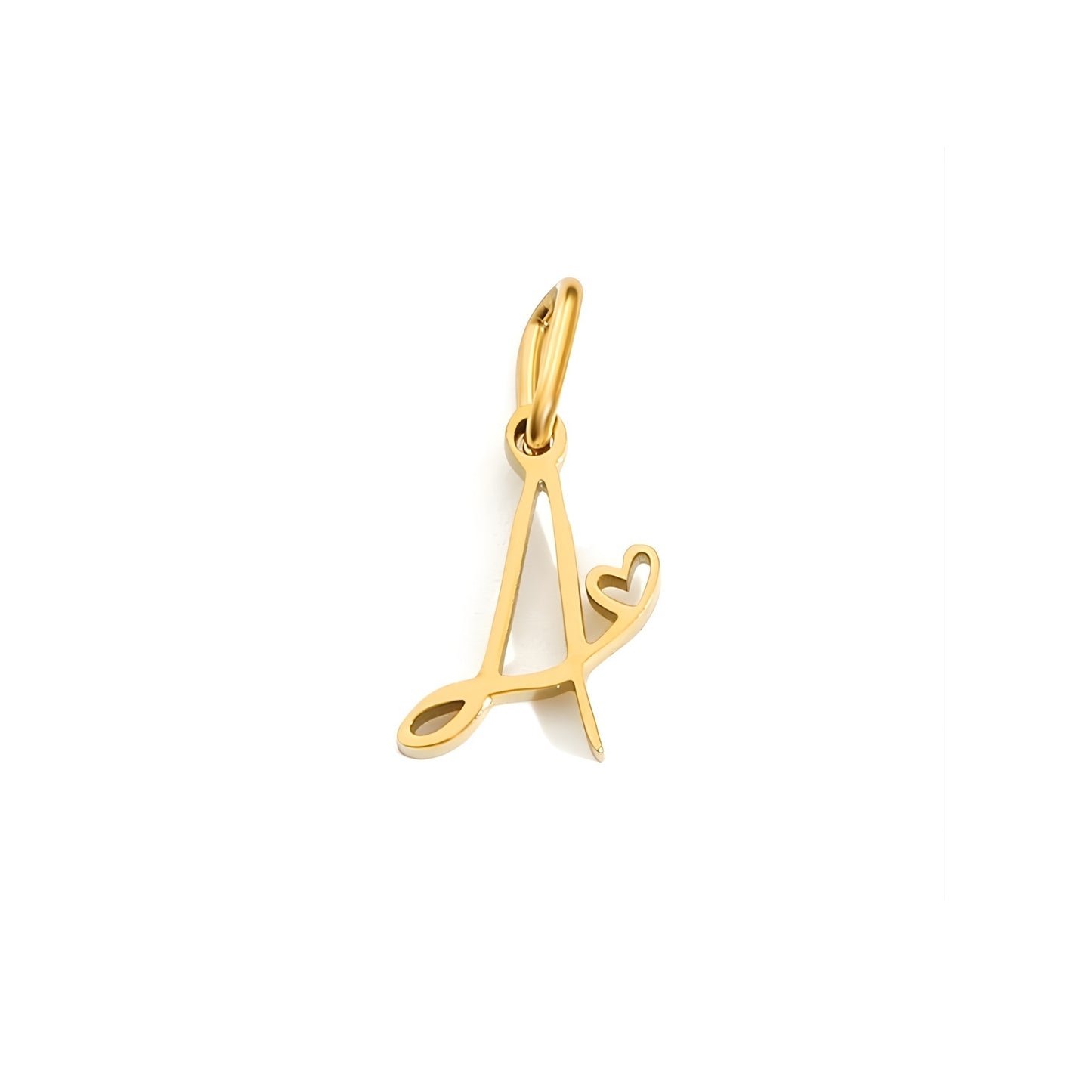 Love Script Alphabet Charm