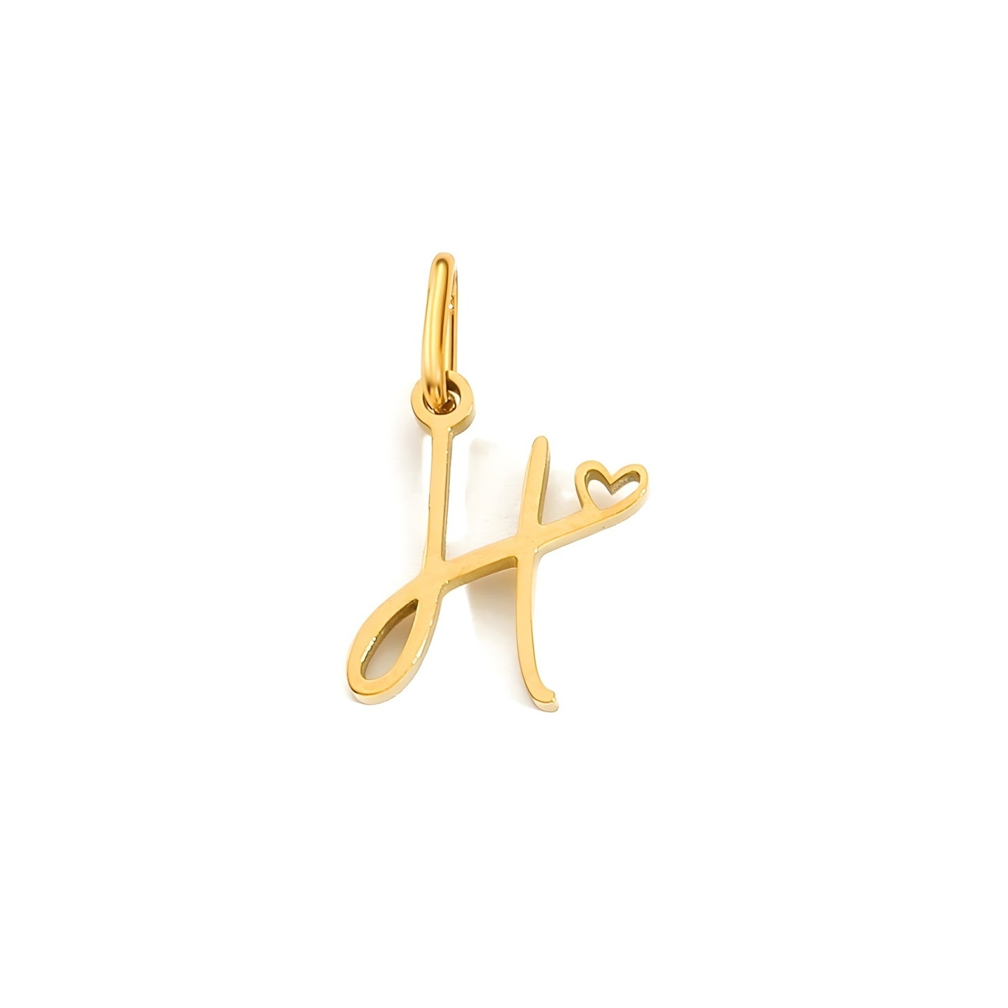 Love Script Alphabet Charm