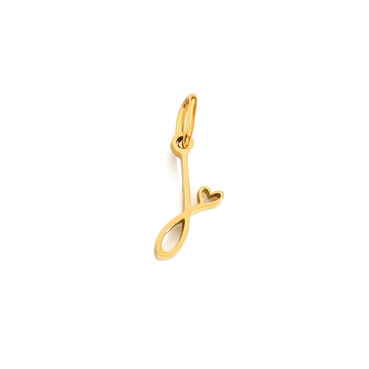 Love Script Alphabet Charm