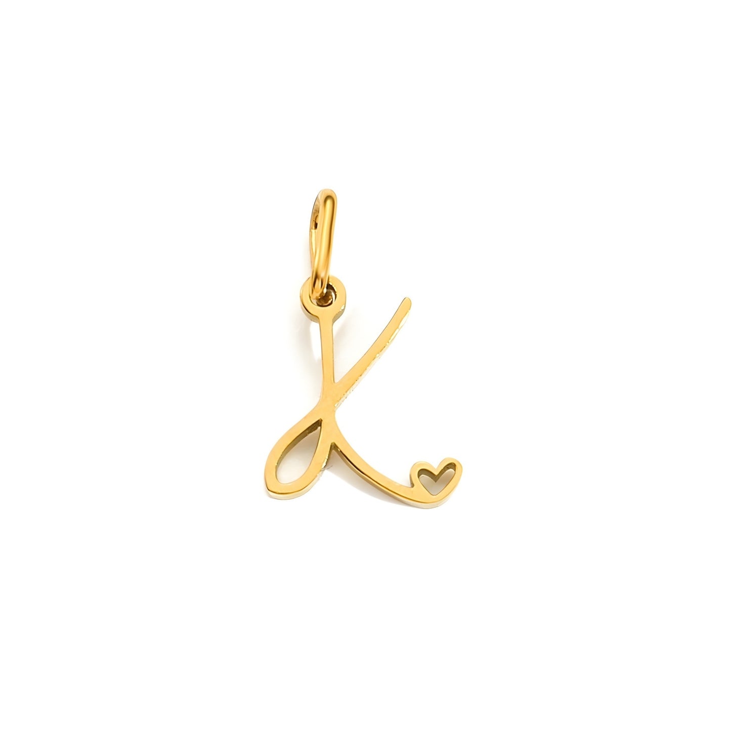 Love Script Alphabet Charm