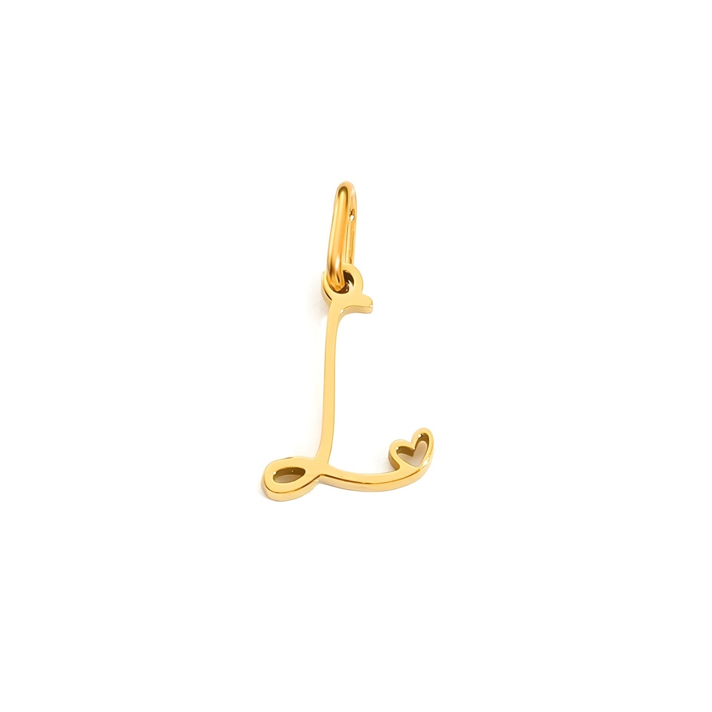 Love Script Alphabet Charm