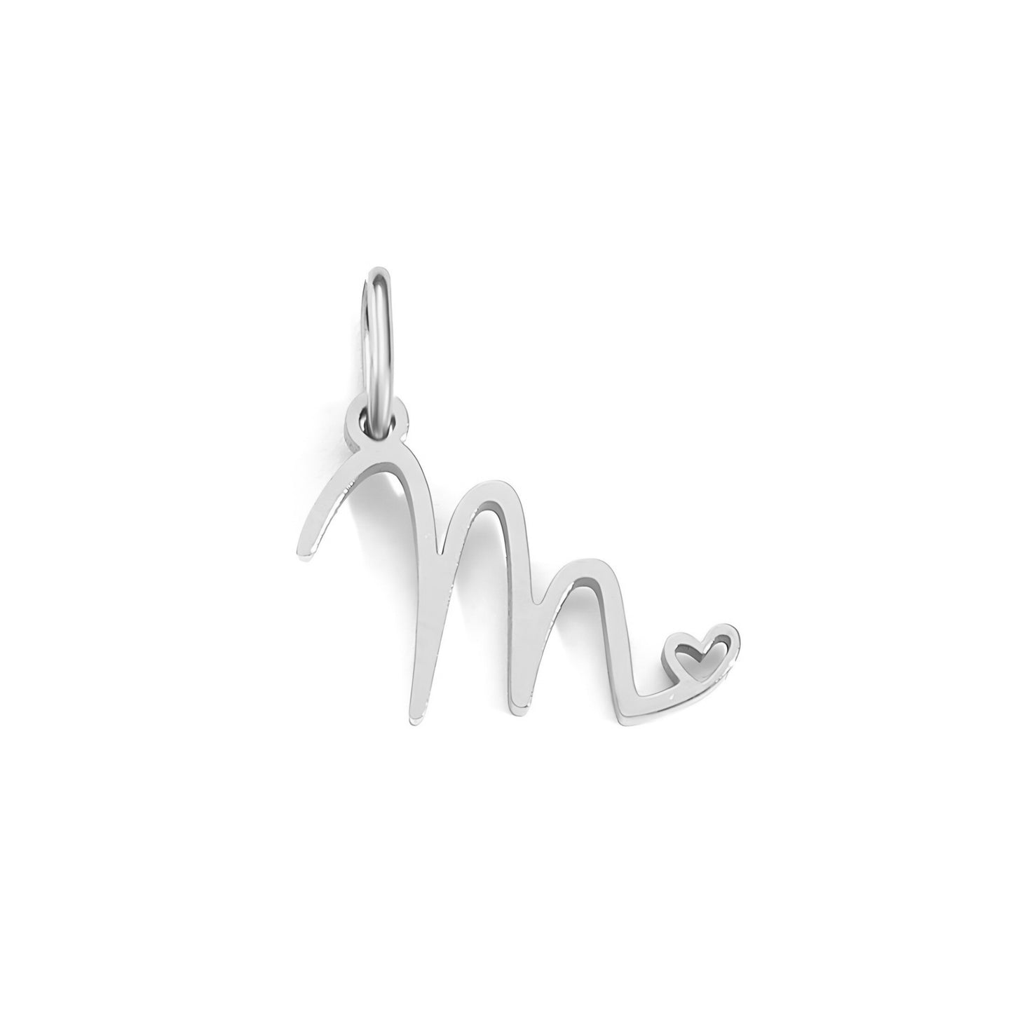 Love Script Alphabet Charm