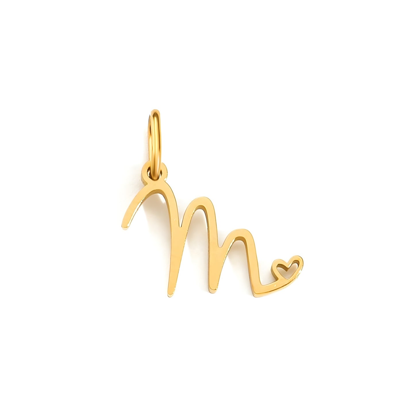 Love Script Alphabet Charm