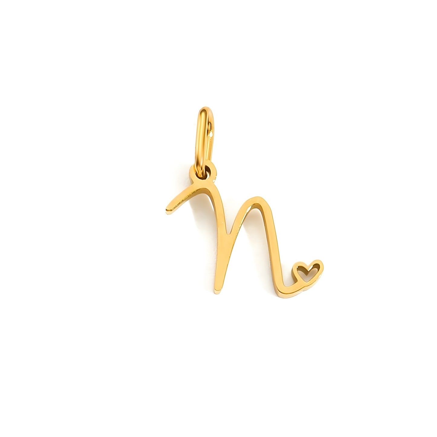 Love Script Alphabet Charm