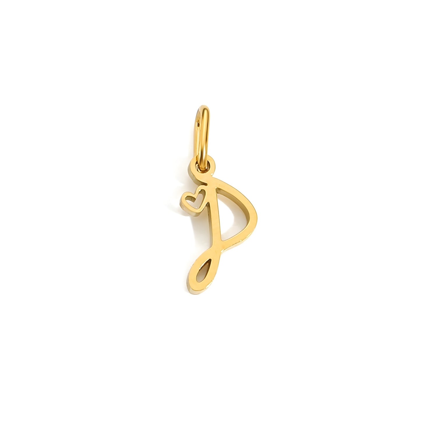 Love Script Alphabet Charm
