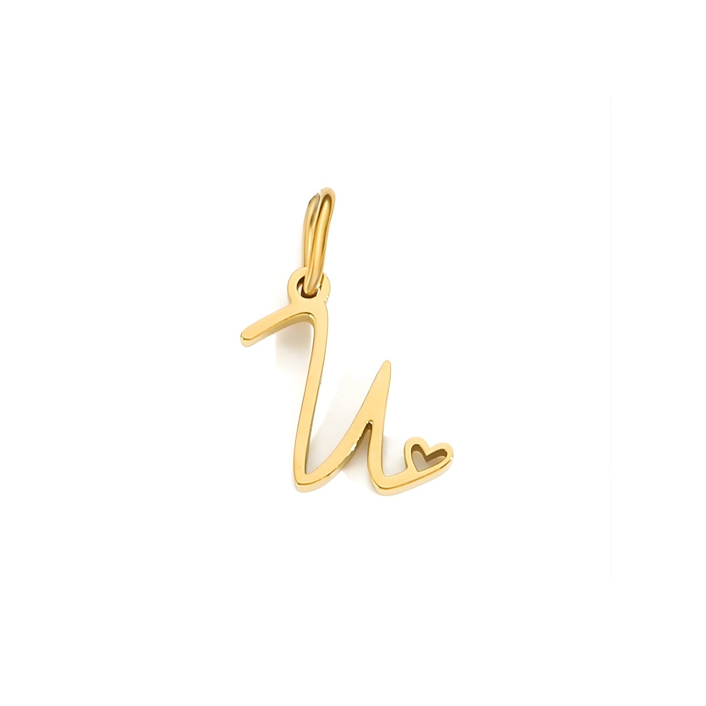 Love Script Alphabet Charm