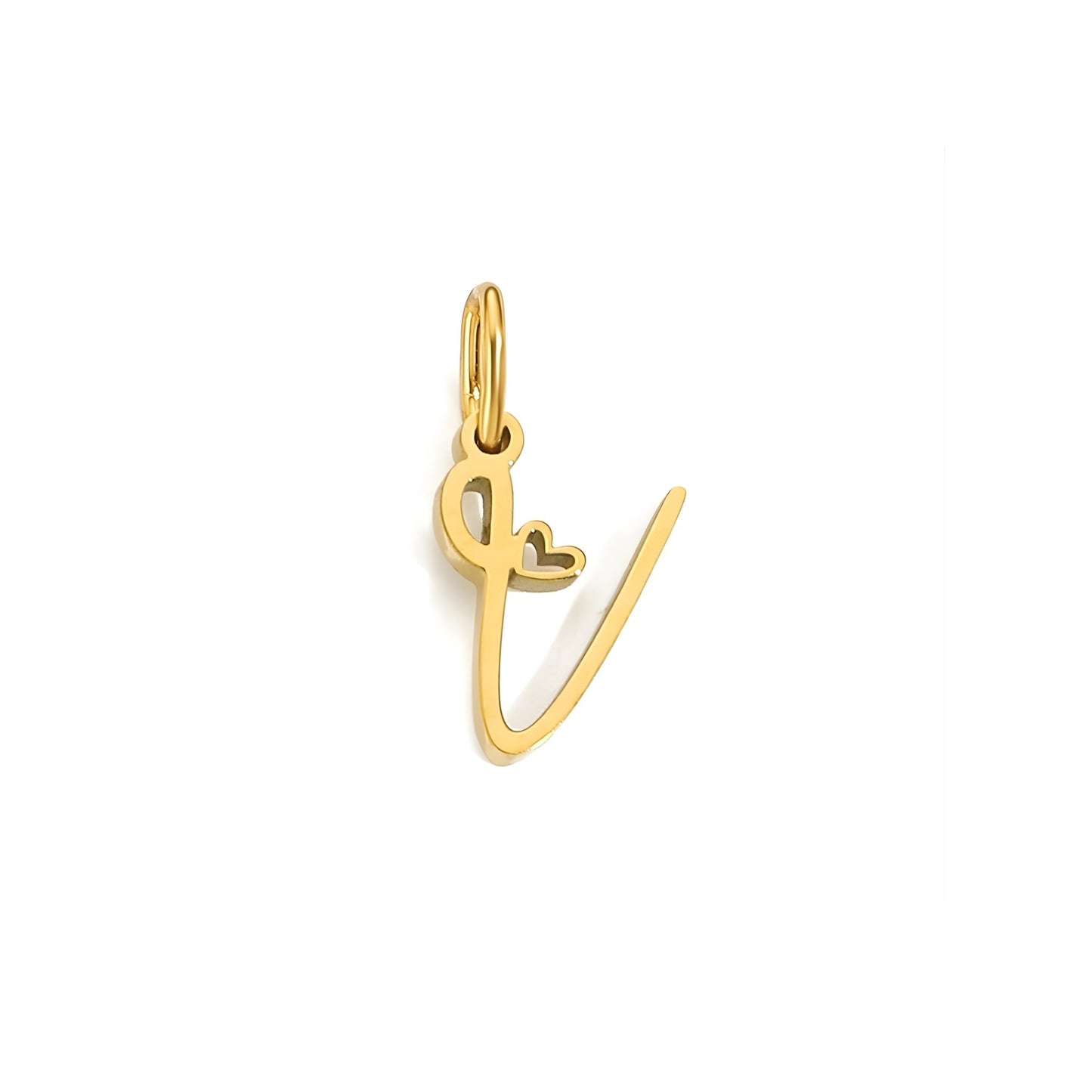 Love Script Alphabet Charm