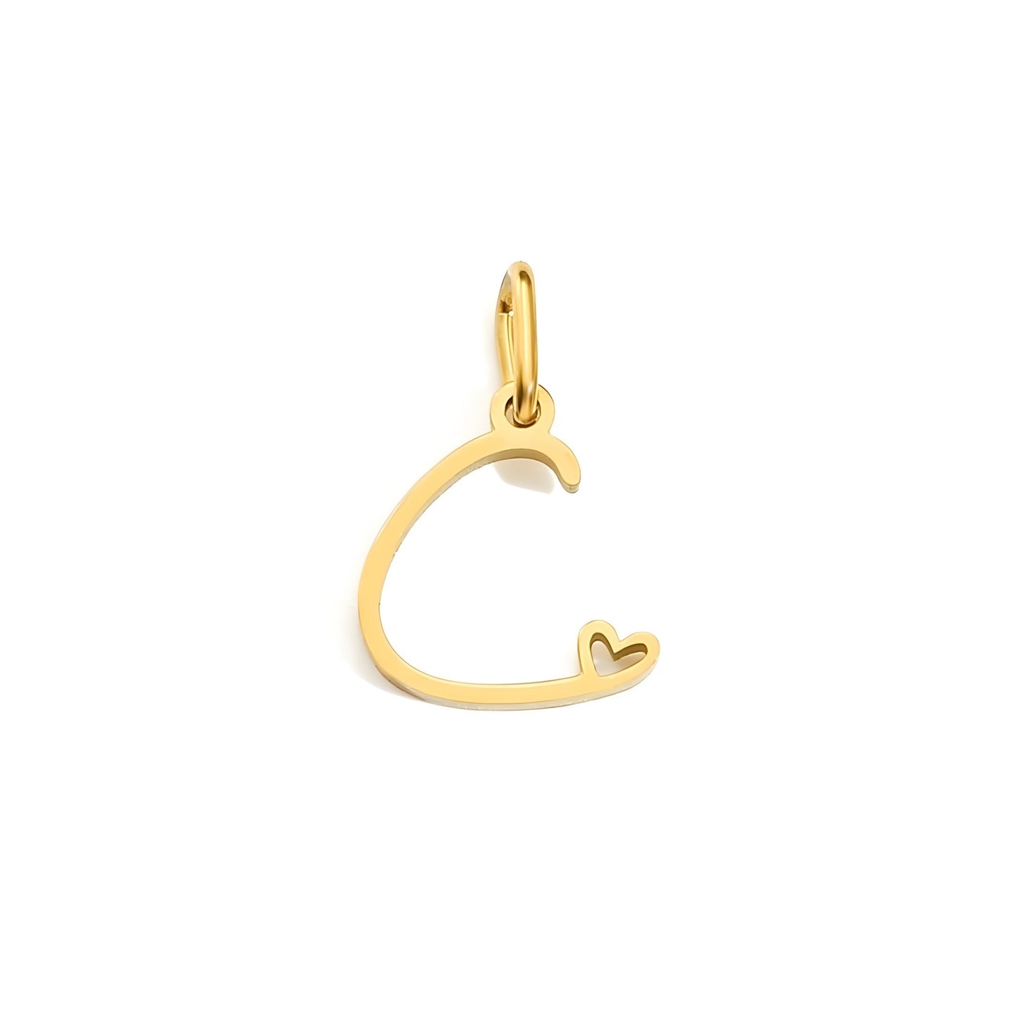 Love Script Alphabet Charm