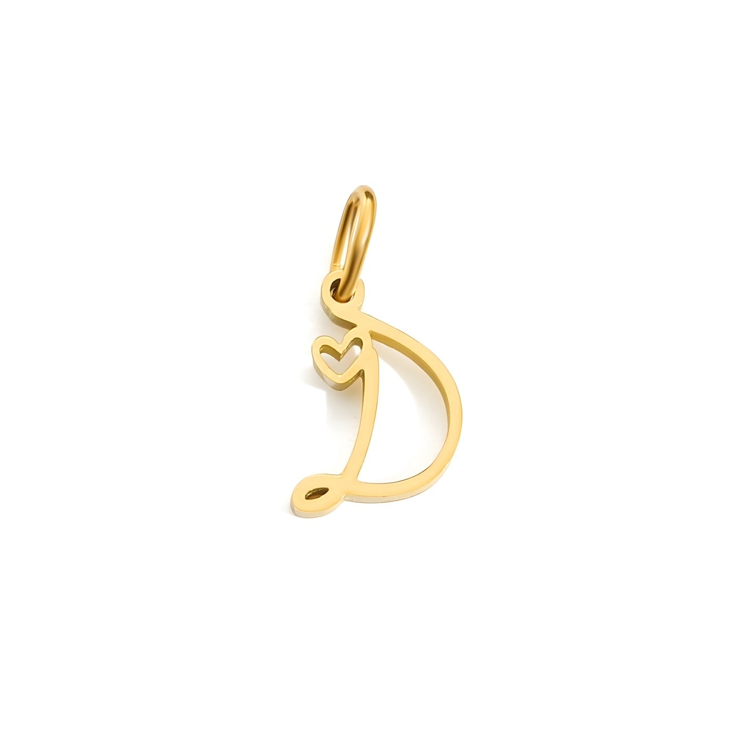 Love Script Alphabet Charm