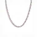 Solid Oblong Chain Necklace