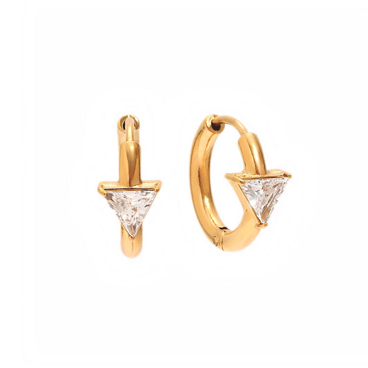 Solo Delta Huggie Earrings