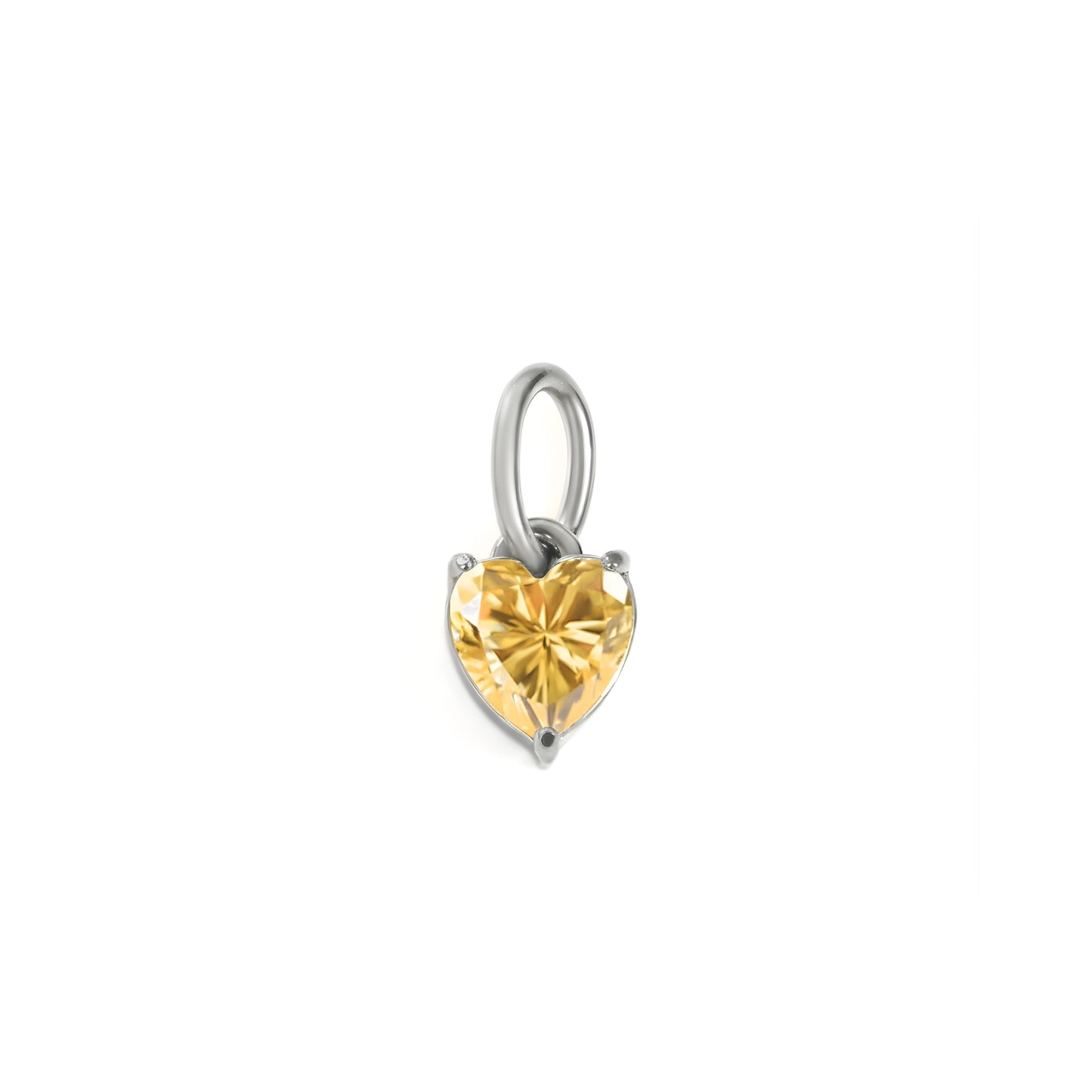 Solo Heart Birthstone Charm