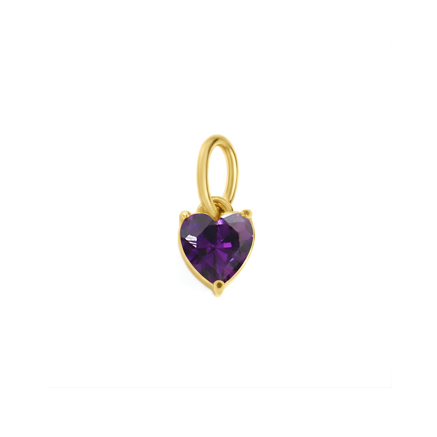 Solo Heart Birthstone Charm